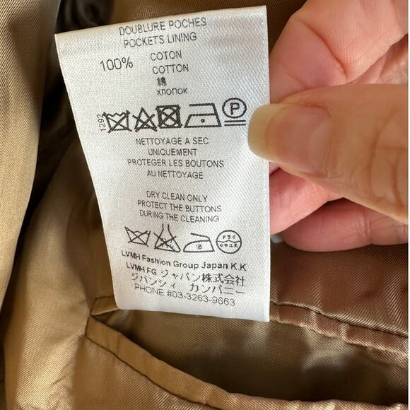 Givenchy Camel Tan Wool & Cashmere Blend Color Block Overcoat 48 / XXL - Picture 9 of 15